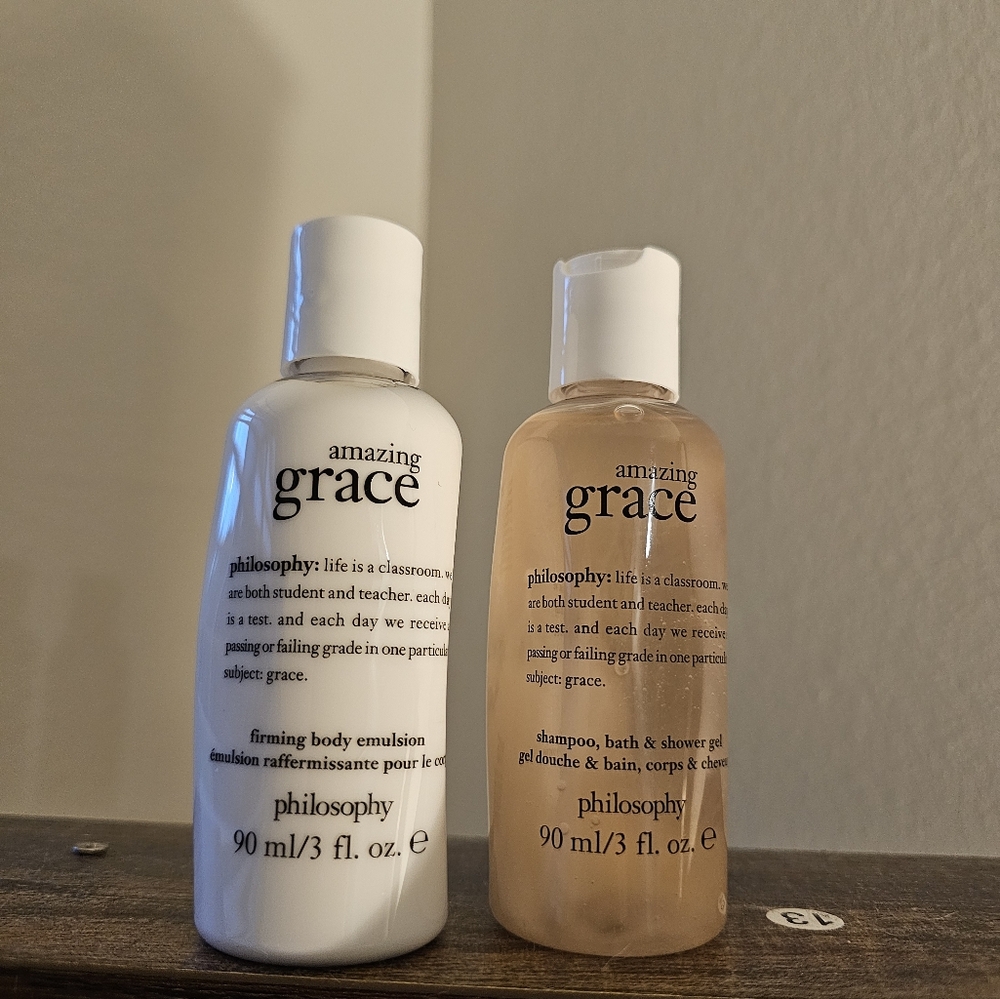 Amazing Grace Firming Body Emulsion And Amazing Grace Shampoo, Ect Set